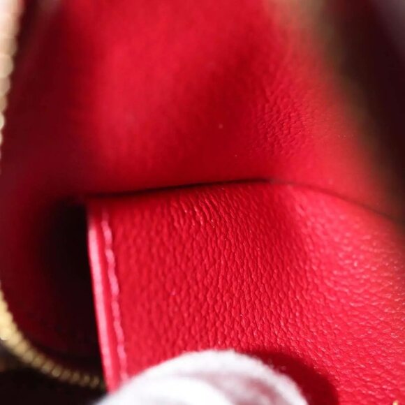 LOUIS VUITTON Vernis Rayure Pochette Cosmetic Pomme D'amour LV Auth - Picture 10 of 16